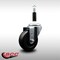 Service Caster 3.5'' SS Soft Rubber Wheel Swivel 7/8'' Expanding Stem Caster SCC-SSEX20S3514-SRS-78 - alternate 3